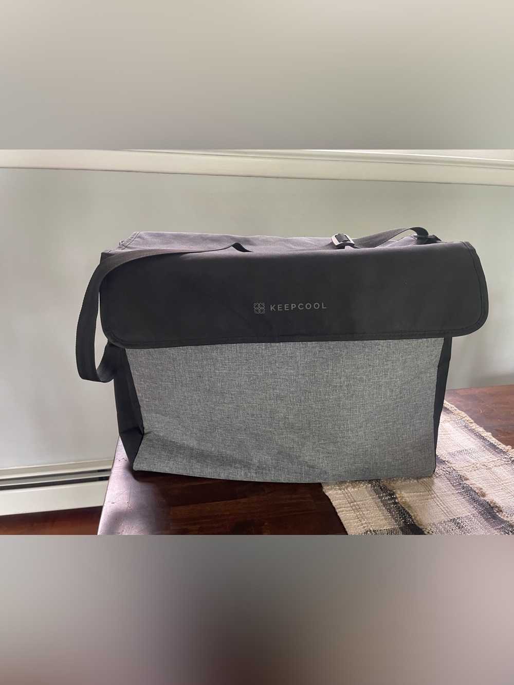 KeepCool Crossbody XL Cooler Gray and Black